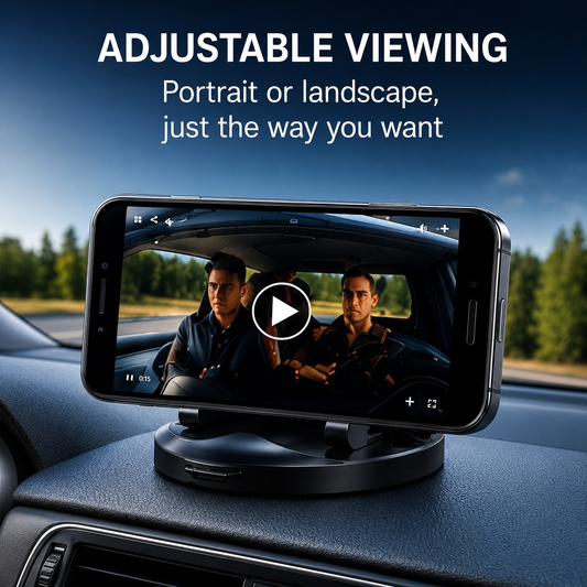 Smart dash holder for car with 360° rotable