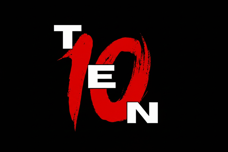 10 on Ten Logo Dark Footer Match
