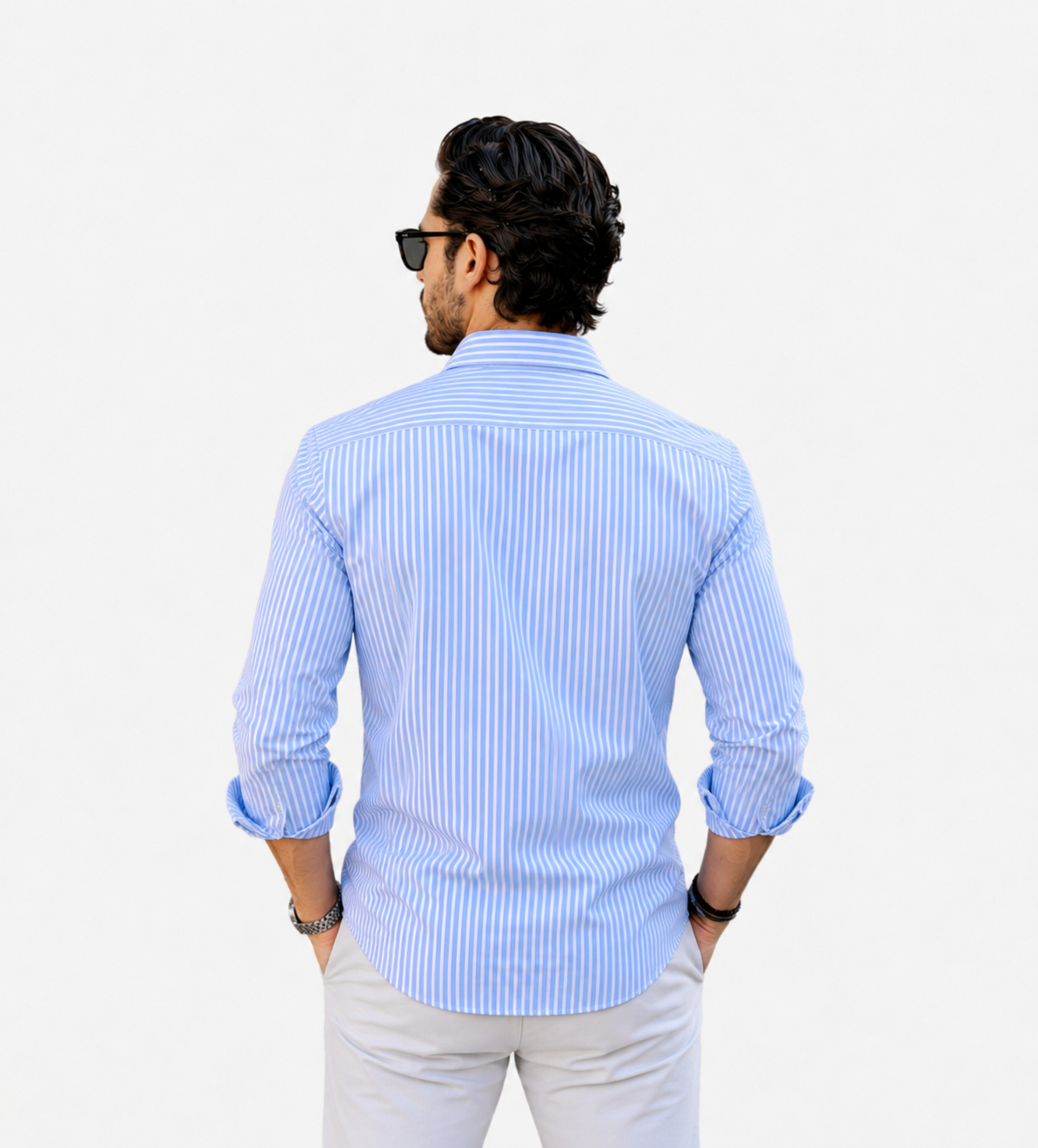 Men's blue stripped t shirt