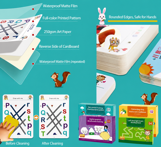 Kids Hand Writing training book