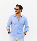Men's blue stripped t shirt